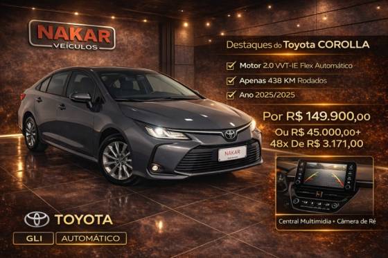 TOYOTA COROLLA 2.0 VVT-IE FLEX GLI DIRECT SHIFT